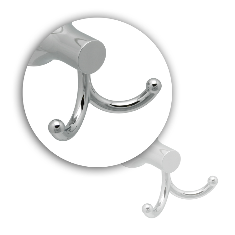 Unique design Brass bathroom wall Double robe hook