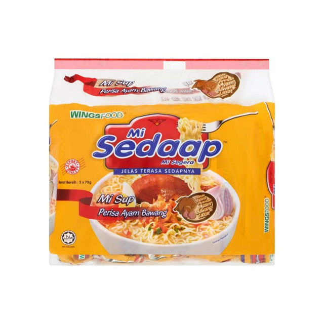 WingsFood, Mi Sedaap, Mi Sup, периса, Ям, Bawang, суп для лапши быстрого приготовления 5x70 г