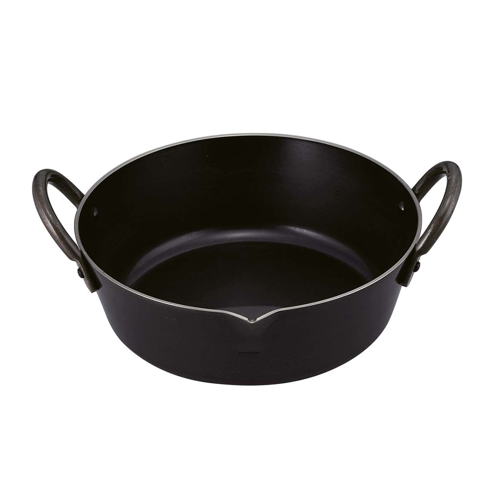 High-end and easy to clean non-stick frying pan with solid cast iron made in Japan