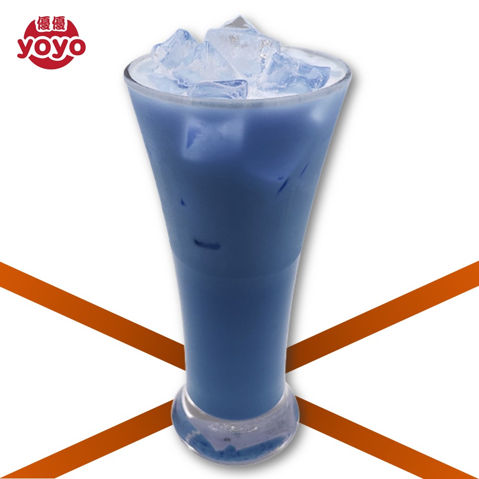 Instant Blue Yogurt Flavor Milk Tea Powder Taiwan