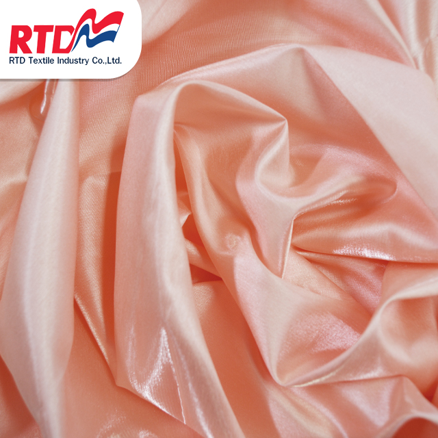 RTD Swiss Silk 100% Polyester Fabric Premium Grade Products For Garment - Coral WD1307