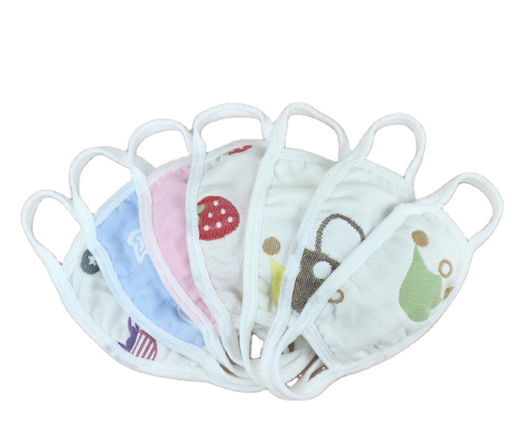 Head Protective Customize Printing Anti-dust pollen Gauze Kid Child Facial face protector