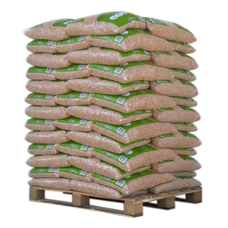 45 kg High calorific value 100% wood pellets