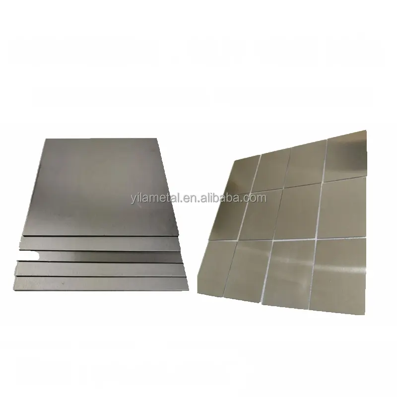 99.99% 0.05-10mm thickness sheet tungsten metal pure plates sheets