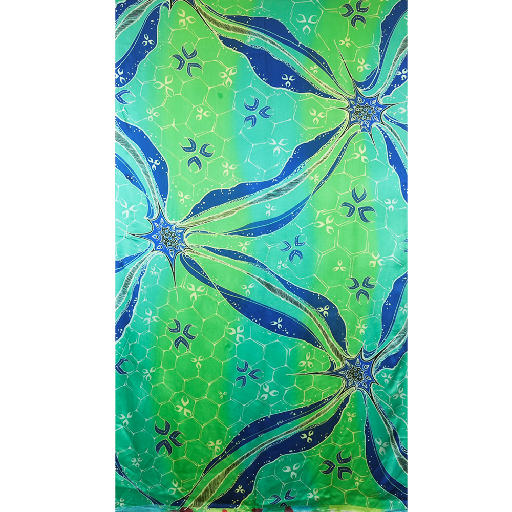 Традиционная шелковая ткань ручной работы batik из малайзии