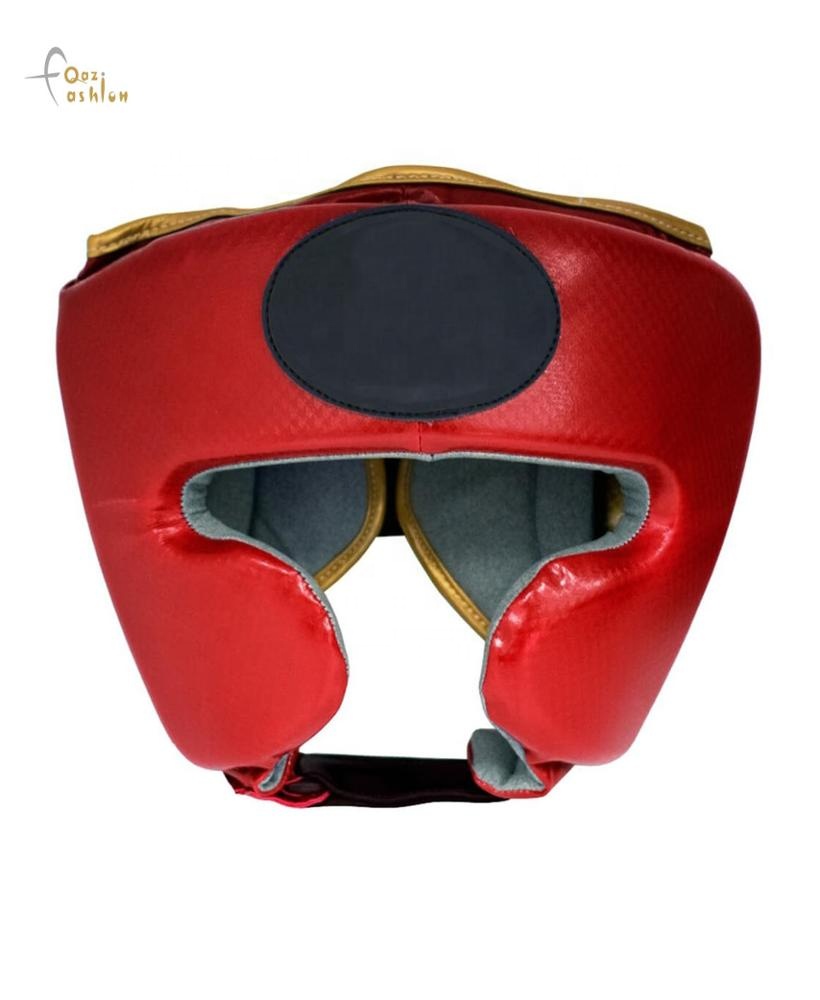 New Design OEM PU Boxing Helmet Head Guard Custom MMA Kick Boxing Fighting Head Guard