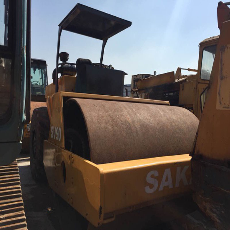 Подержанный японский дорожный каток sakai SV90 из Шанхая, Китай, честный поставщик, строительная машина для продажи
