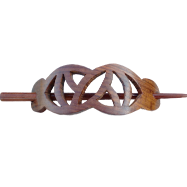 Women hair clip Wooden Hair Stick Pin Handmade Flower Wood Hair accessories for women's fashion