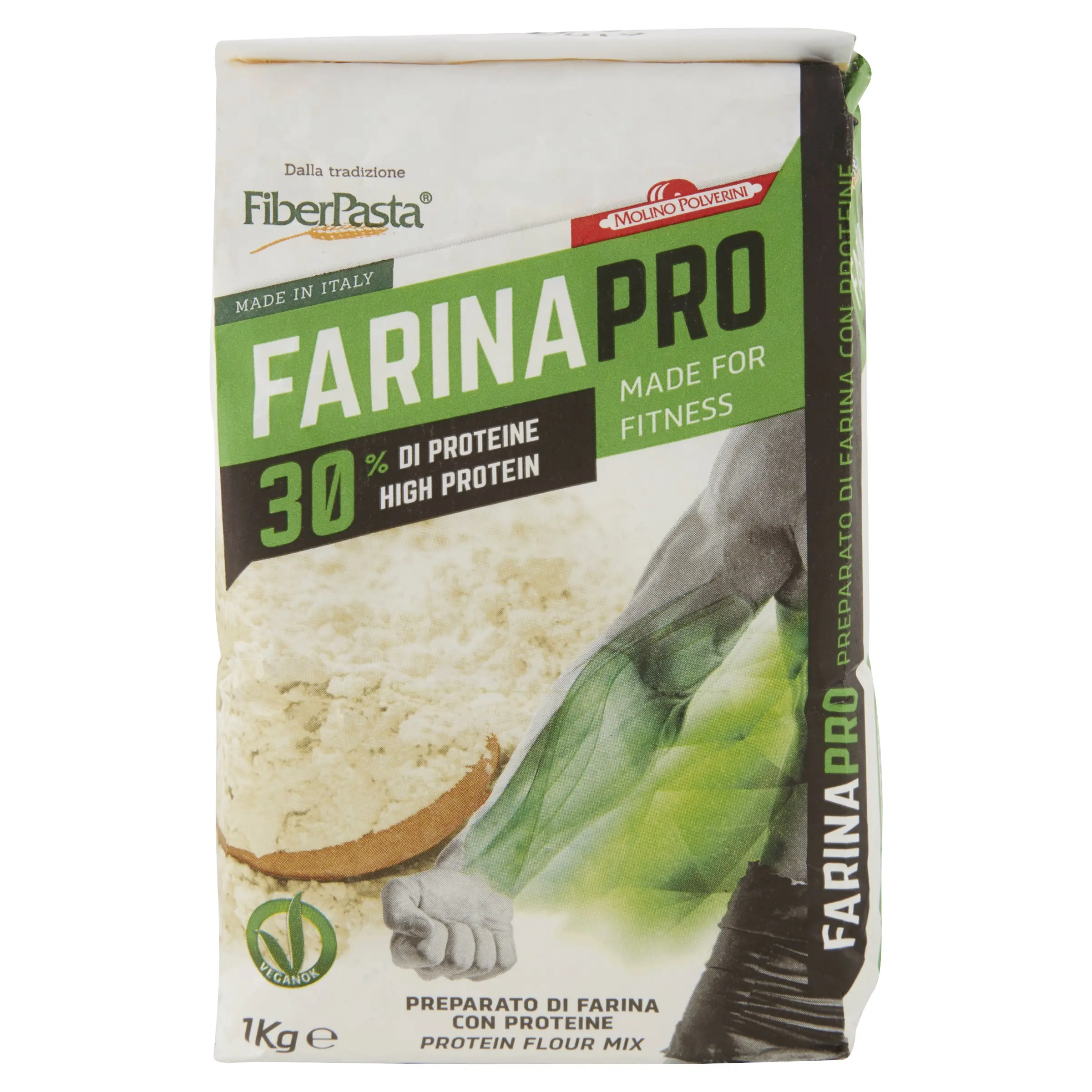 FARINAPRO HIGH PROTEIN PREMIUM FLOUR 30% PROTEIN AND HIGH FIBER - WITH PEA PROTEIN AND WHEAT FLOUR - WITH LOW GLYCEMIC INDEX