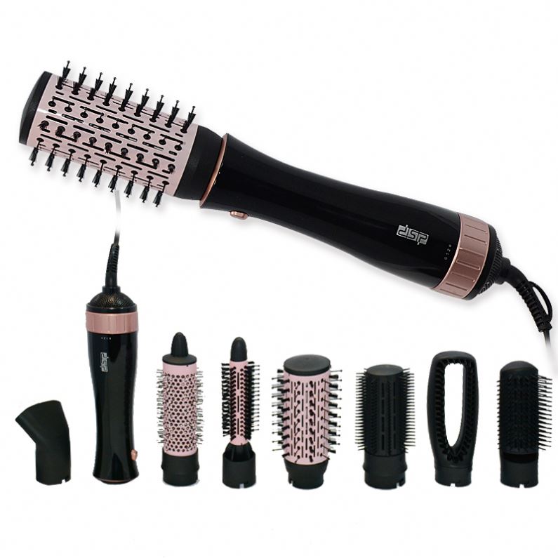7 in 1 Electric Hair Brush Dryer Curling One-Step Hair Volumizer Straightener Styling Heating Comb Blow Dryer Brush Dropshipping