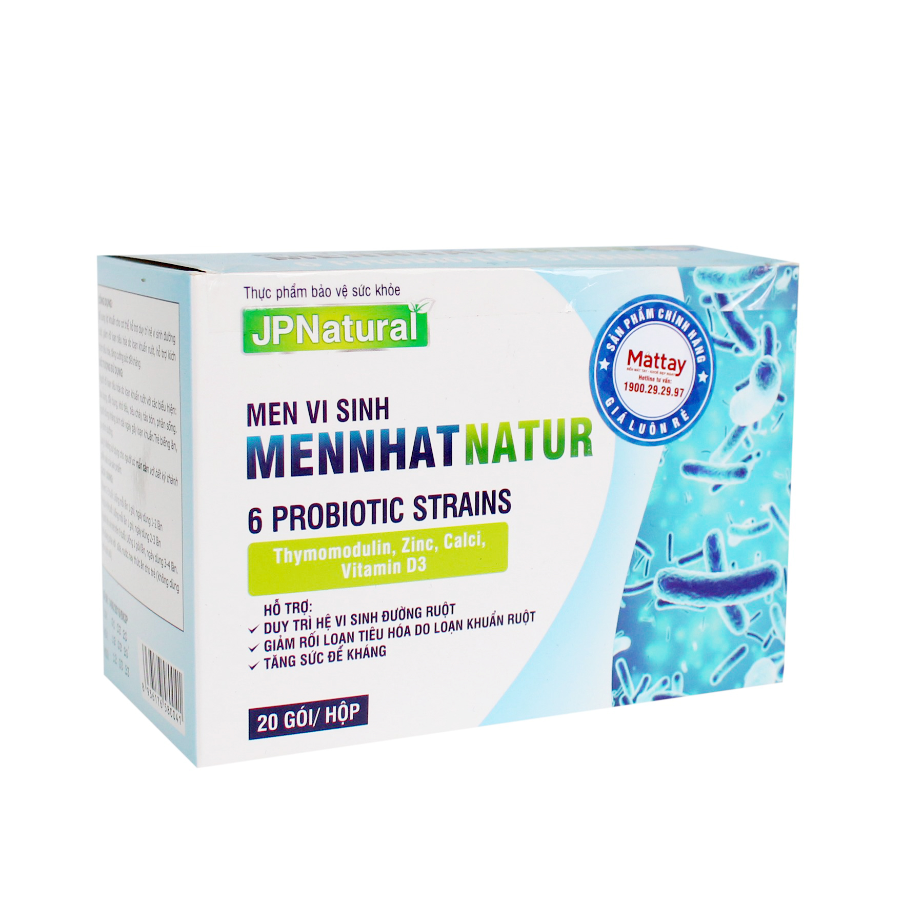 Mennhat Natur-коробка из 20 упаковок-Пополнение бактерий, балансировка кишечной микрофлоры