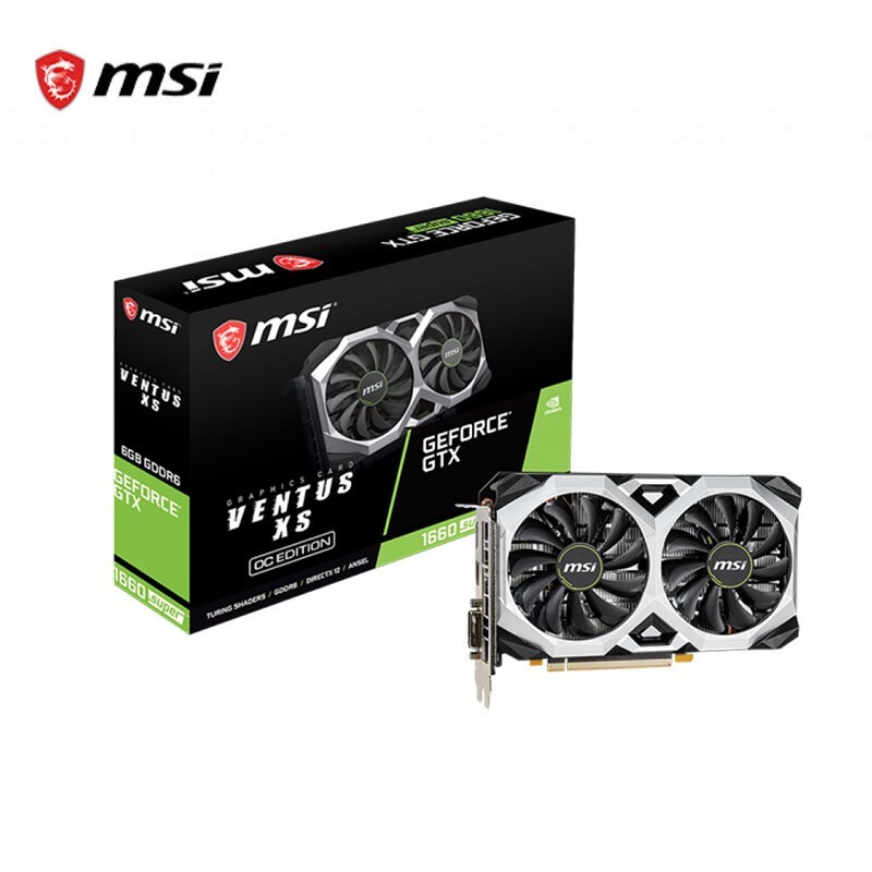 Видеокарта Msi 1660 Super GeForce GTX 1660 s 1660TI 1660 с двойным вентилятором
