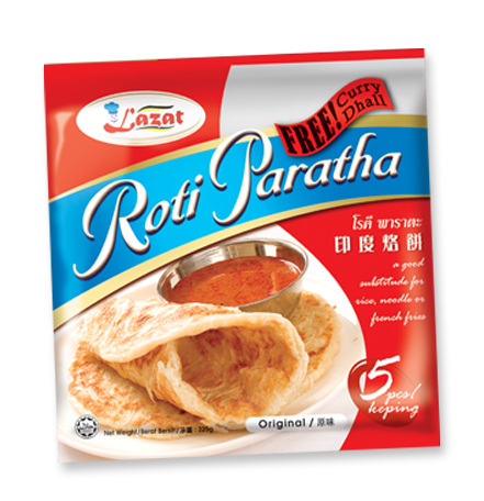 Замороженный/охлаждающий обычный безглютеновый рогад Paratha-оригинальный 5 (400 г X 30 кв. М) из Малайзии