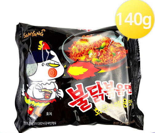 Korean Instant Noodle Food Hot Chicken Ramen Samyang Spicy Flavor Roasted Buldak Ramyeon Halral