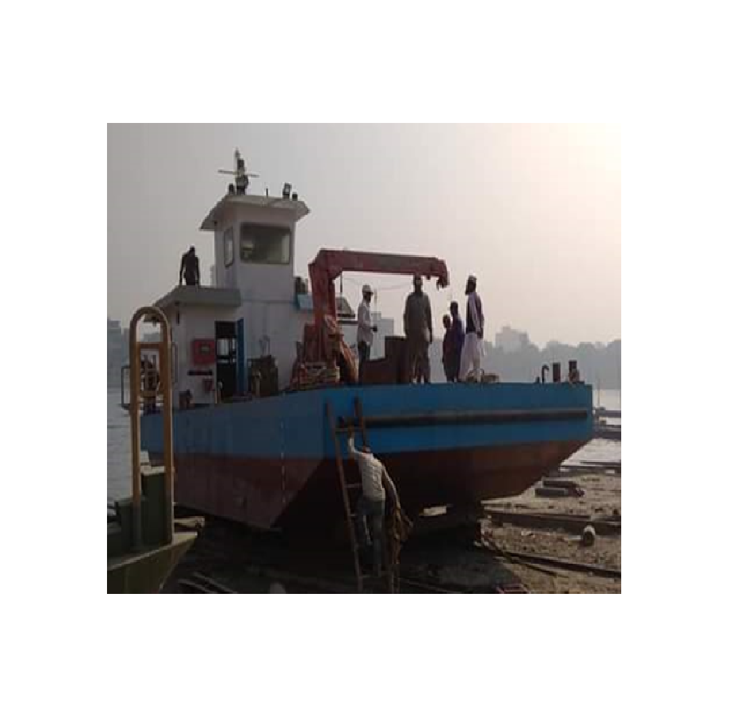 Стальной корпус Workboat с краном 12-20 метров также обеспечивает поддержку землеройных работ, произведенных из бангладеш