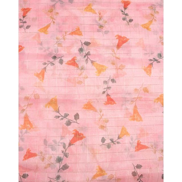 Fabric Floral Screen Print Organza Fabric Width 44 Inch wholesale fabric Organza Dress GARMENT SKIRT SHIRT