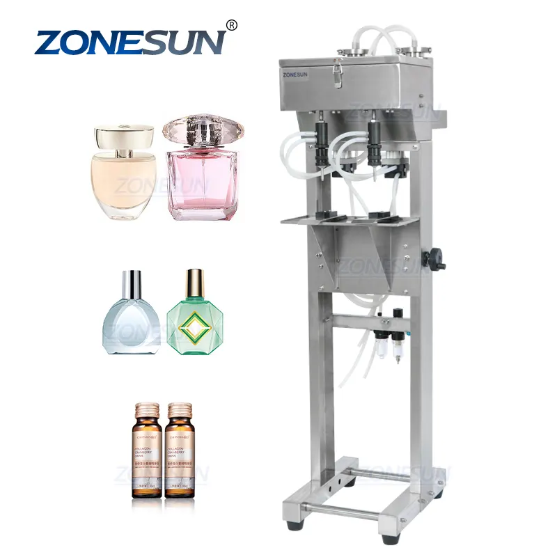 ZONESUN Vacuum Liquid Perfume Filling Machine Milk Water Eyewash Cosmetics Beverage Filler Bottle Filling Equipment