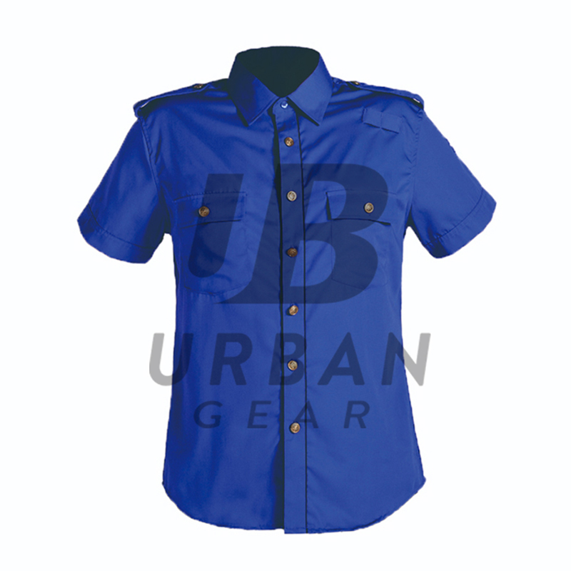 Cheap Price Blue Color Women's Security Wear Guard Shirts OEM Women Guard Security Shirts 2021