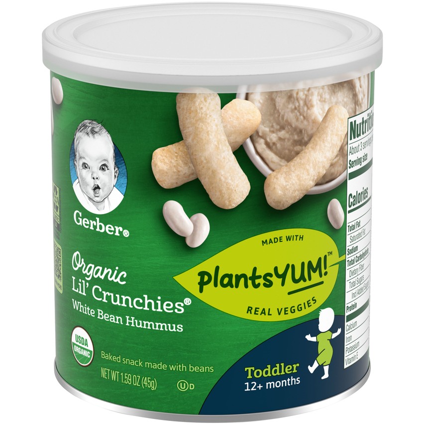 Gerber органические лилии Хрустящие (белый гумус) 45 г