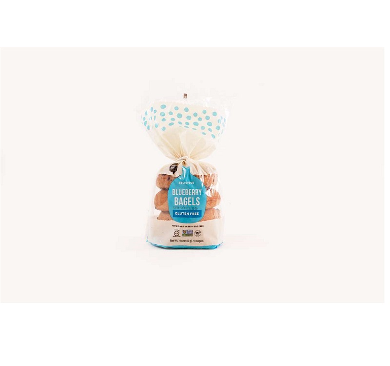 Ready to Ship High Quality GLUTEN FREE BLUEBERRY BAGEL 6-4 COUNT by Lynco West Food Marketing
