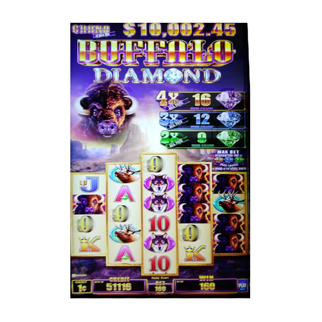 Вертикальный слот-машина для казино Buffalo Diamond, цена, монетница для казино