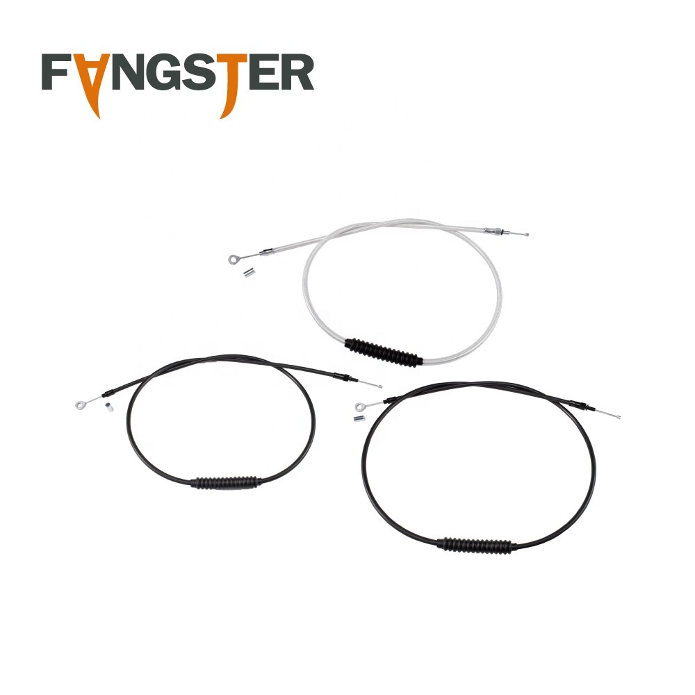 Fangster высокоэффективный кабель сцепления для мотоцикла HARLEY DAVIDSON, хром, черный винил