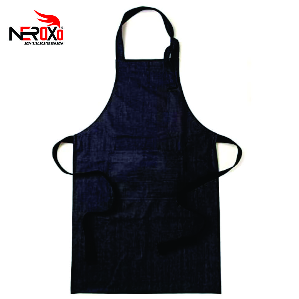 Custom Own Made Design Denim Apron With 3 Pockets For Men And Women