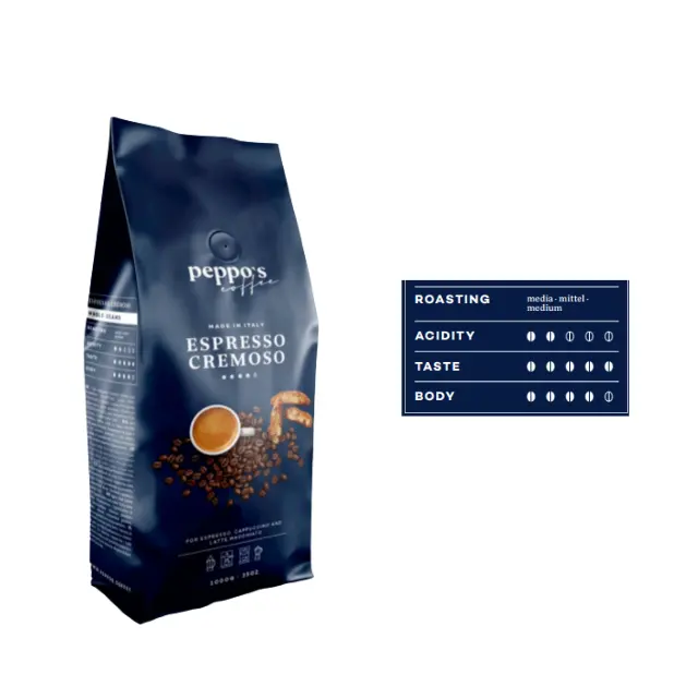 High Italian Quality 1 kg Almond Flavored 70% Robusta 30% Arabica Espresso Coffee Beans For Export