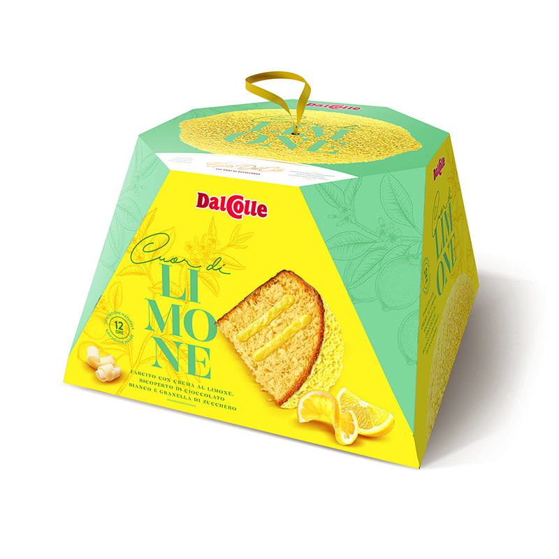 Best quality Italian filled Cuor di Limone cake 750gr ready for Christmas 12pcs*case