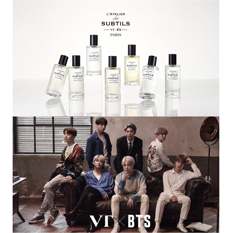 [Официальный] VT X BTS парфюм 7 типов с (7 карточками для фото)-LATELIER DES субтилс