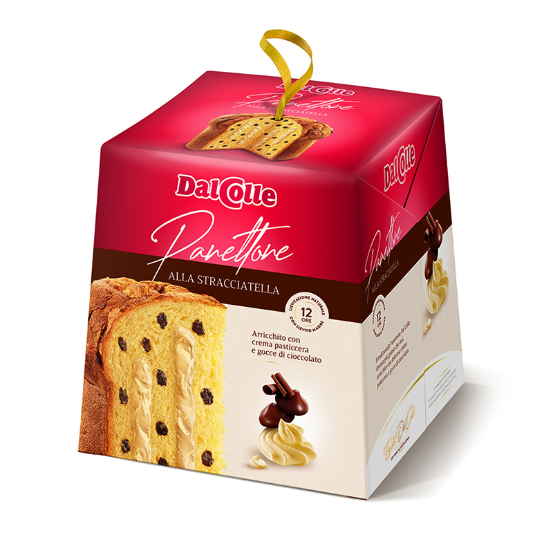 Лучшее качество, итальянская заполненная Stracciatella Panettone гр, готовая к Рождеству, 12 шт. * Чехол
