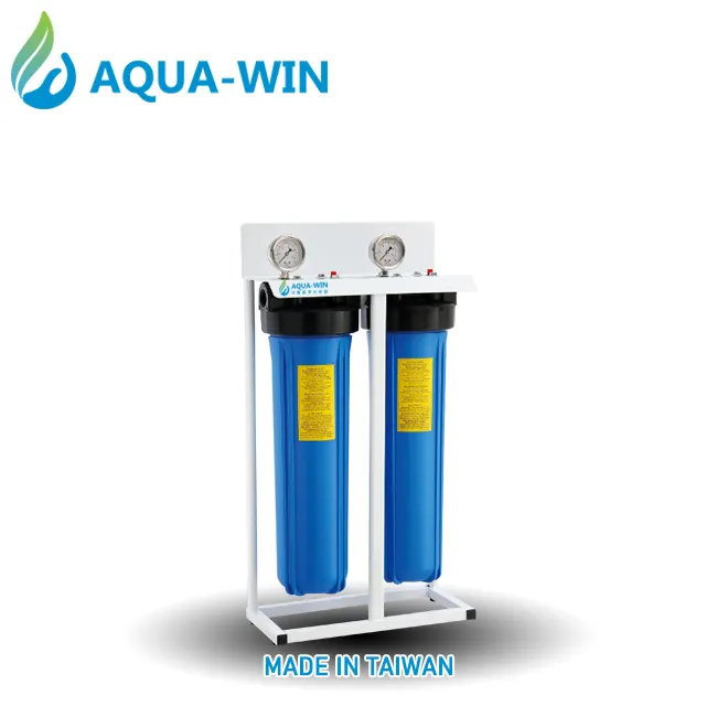 [ Taiwan AQUA-WIN ] 20" Plastic Jumbo 2 stages Water Filter Housing for Household Water Filtration