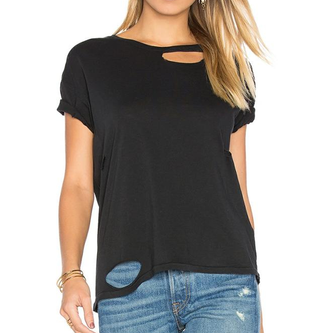 Distressed T shirts - Contact Supplier Chat Now! men fashion new tee 100% cotton plain blank distressed t shirts with pockets
