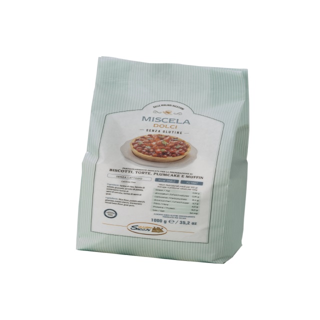 Made in Italy lactose free Gluten free mix for cake flour
