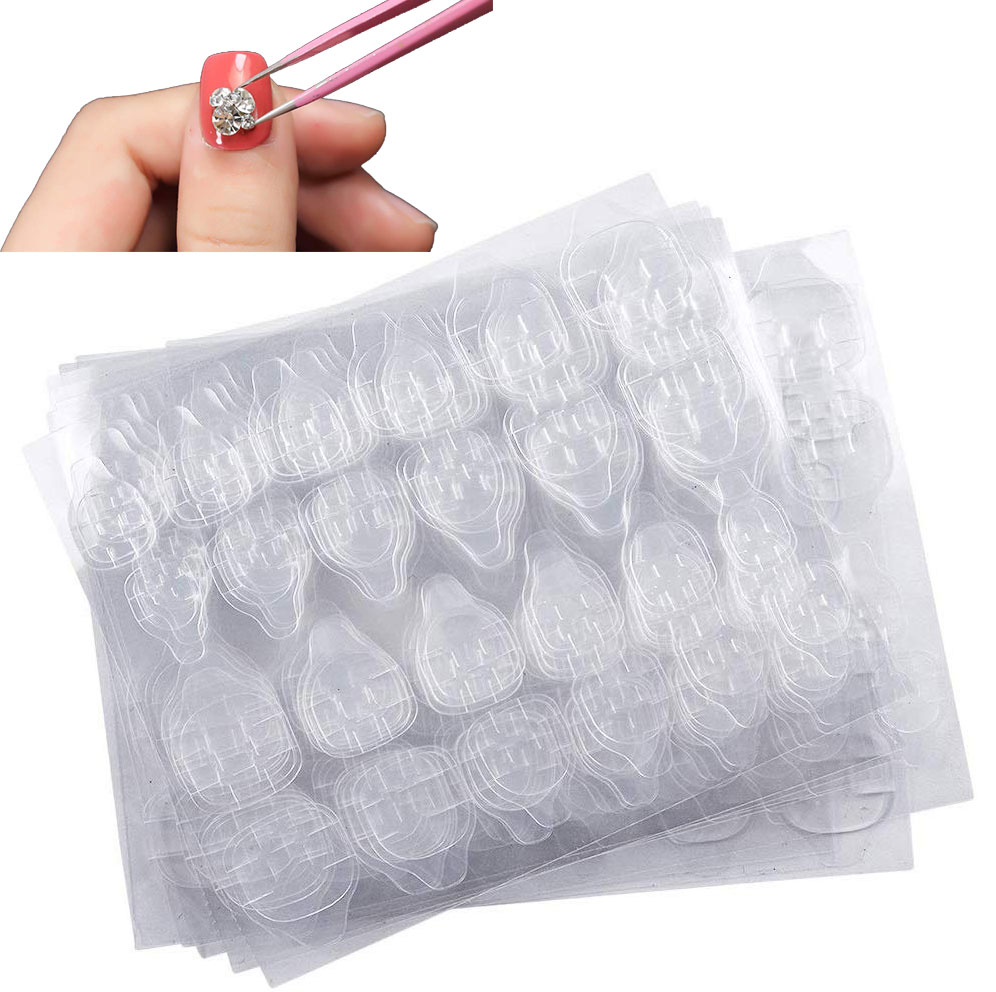 Nail Adhesive Tabs, 1200Pcs Double-side Nail Glue Stickers Adhesive Tabs for Manicure