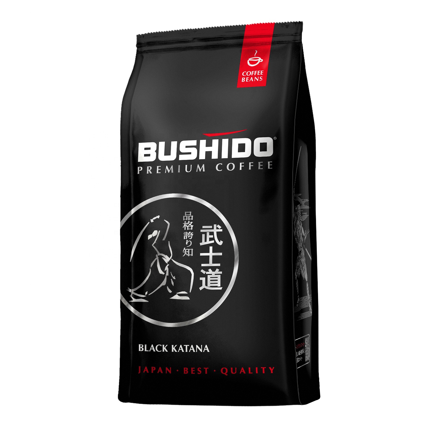 Кофейные зерна Арабика Bushido Black Katana premium, 227 г в упаковке