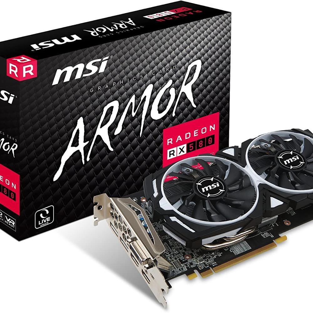 Новая Видеокарта MSI RADEON RX 580 ARMOR 8G OC 8 ГБ GDDR5 1366 Гц AMD Polaris 20 XTX GPU аутентичная