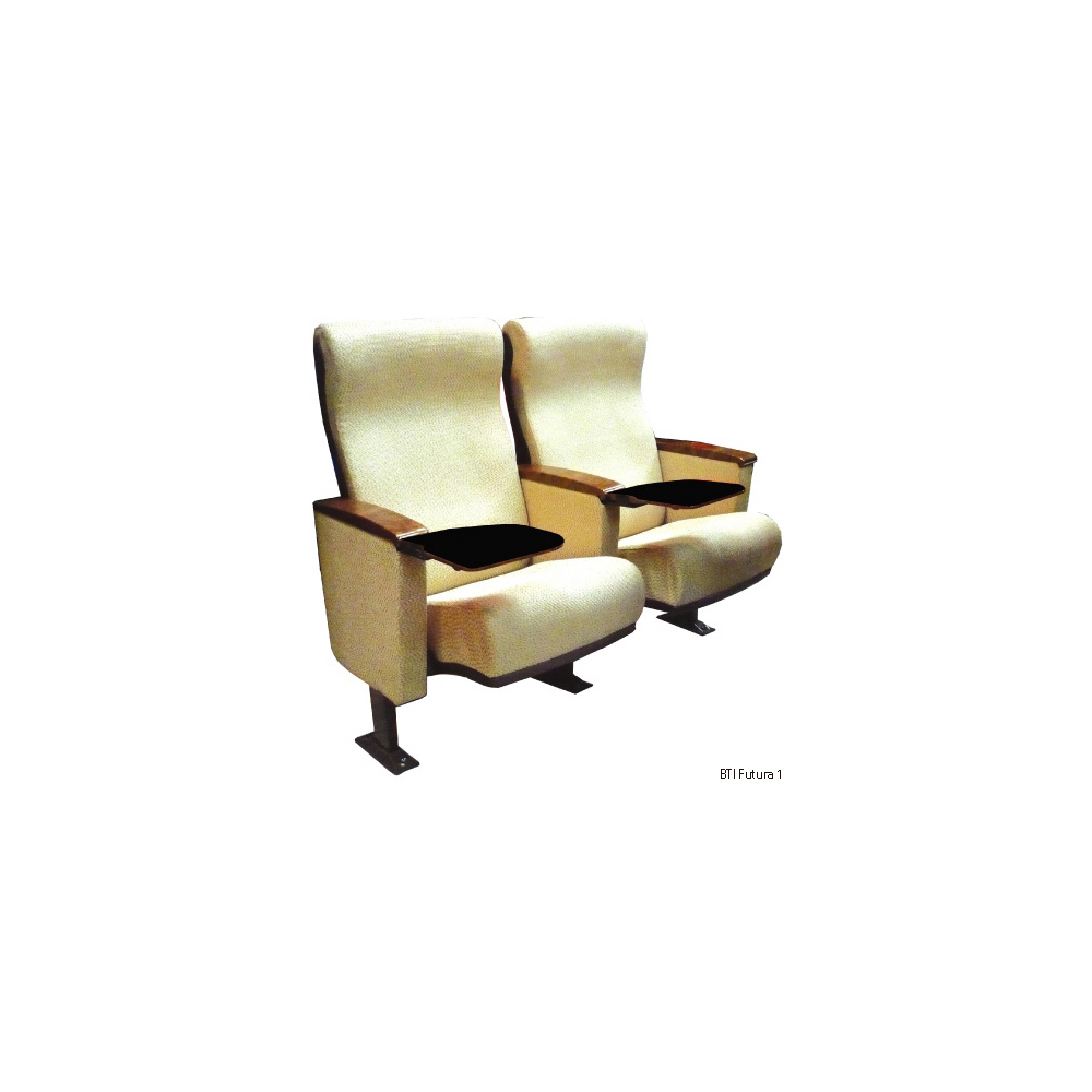 Auditorium Chair FUTURA A Lecture Hall Long Lasting Solid Material Strong Metal Pedestal High Comfort Moulded Foam