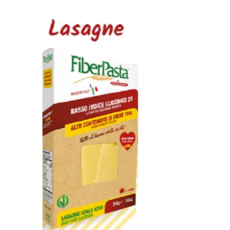 EGG FREE LASAGNA 250g - WITH LOW GLYCEMIC INDEX AND HIGH FIBRE - ITALIAN PREMIUM PASTA WITH BENEFITS