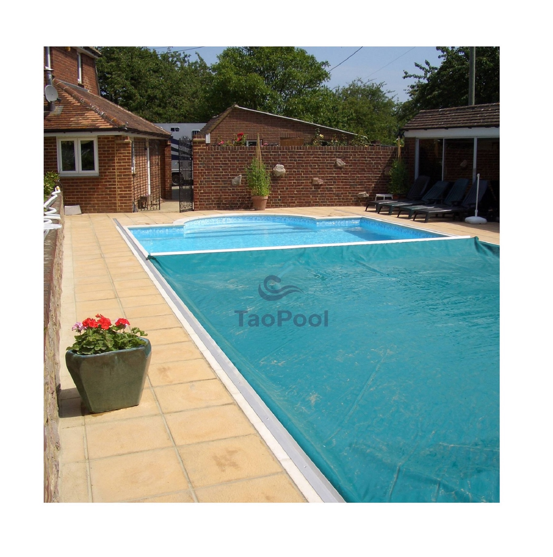 Pool Cover Kids and Animals Automatic Large Swimming Pool Cover