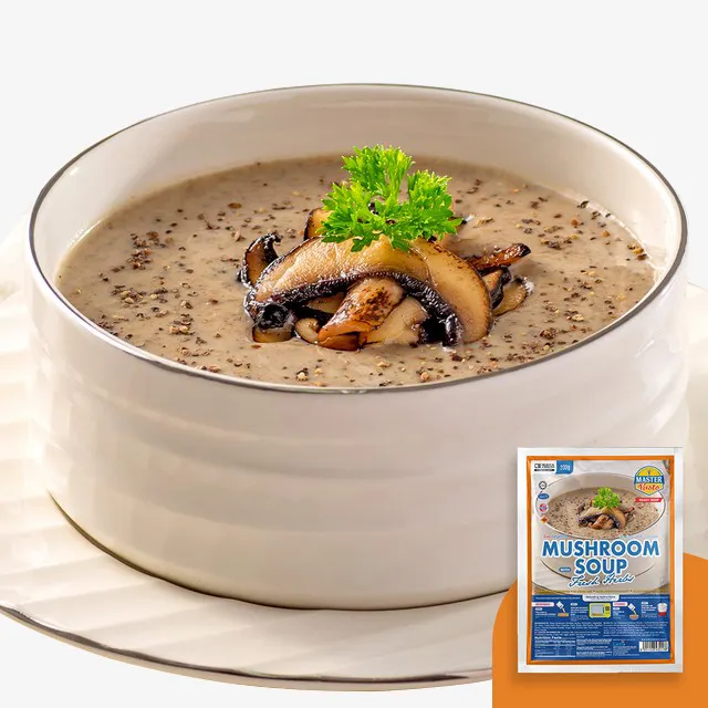 Short Cooking Time Master Pasto Mushroom Soup with Fresh Herbs Manufactured And Shipped From Malaysia