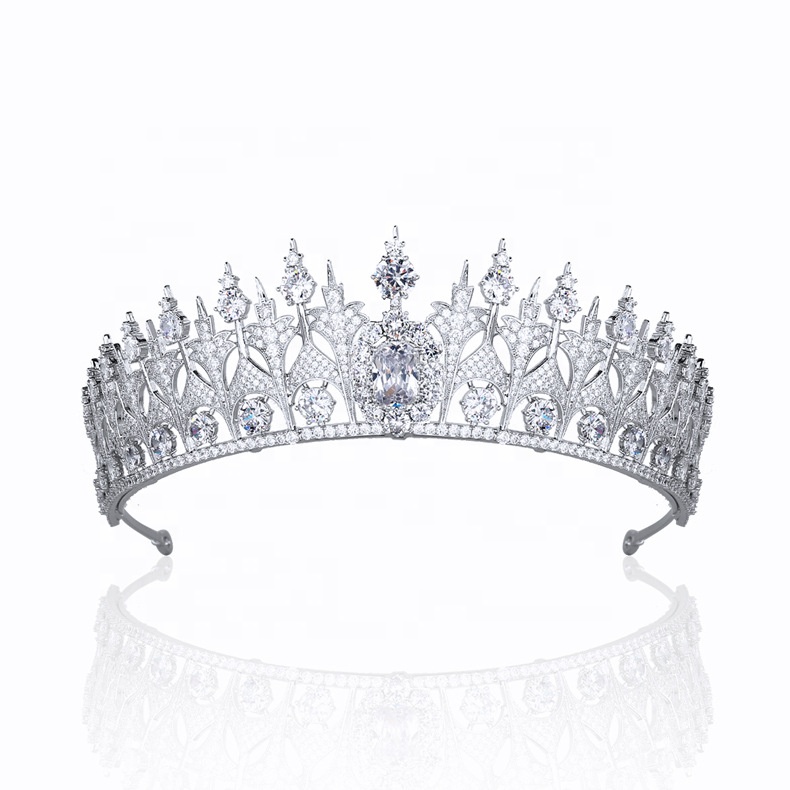 High Quality Crystal Hair Accessories Headband Bridal Wedding Princess Tiara Crown