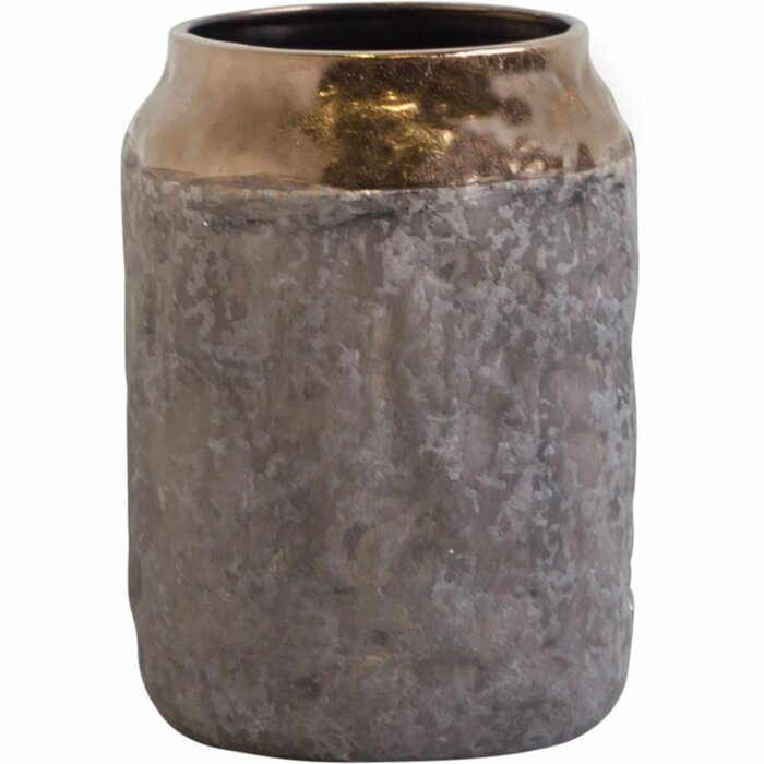 Cylindrical Design Metal Vase