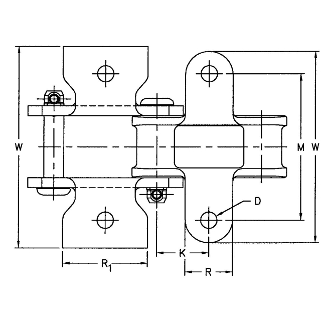 Совершенно новая модель C55 C77 C55-k1 C77-k1 C, комбинированная цепь с креплением K1, сделано в Китае