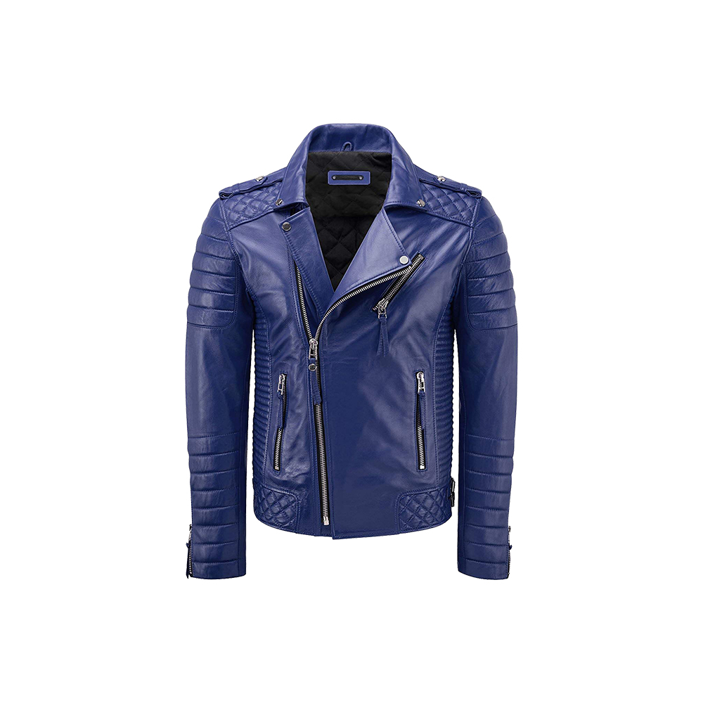 Latest Dark Blue Biker Leather Jacket for women/High Design biker Genuine leather Jacket/Fashionable Ladies Leather Biker Jacket