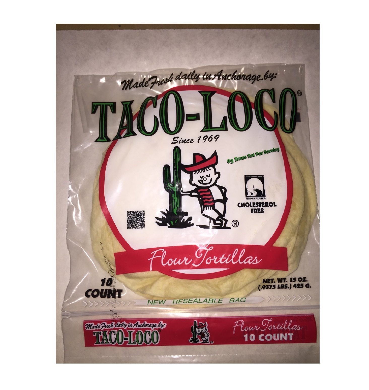 Best Taco Loco Medium 8" Flour Tortillas Model Number 7820311122