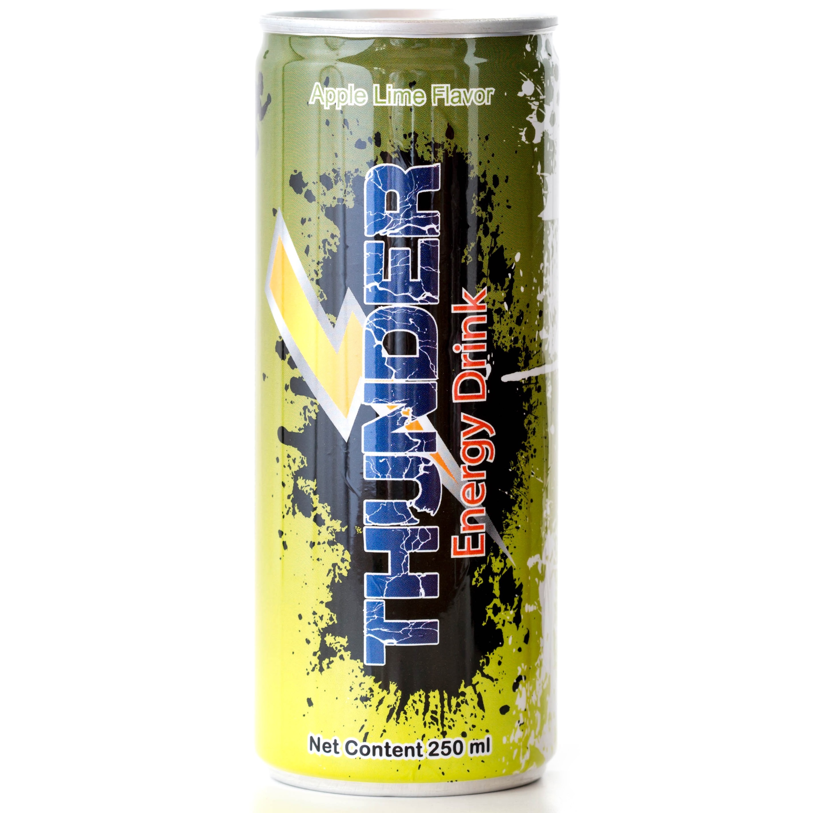 High Quality Energy Drink with Apple lime Flavored Thunder brand Export From Thailand