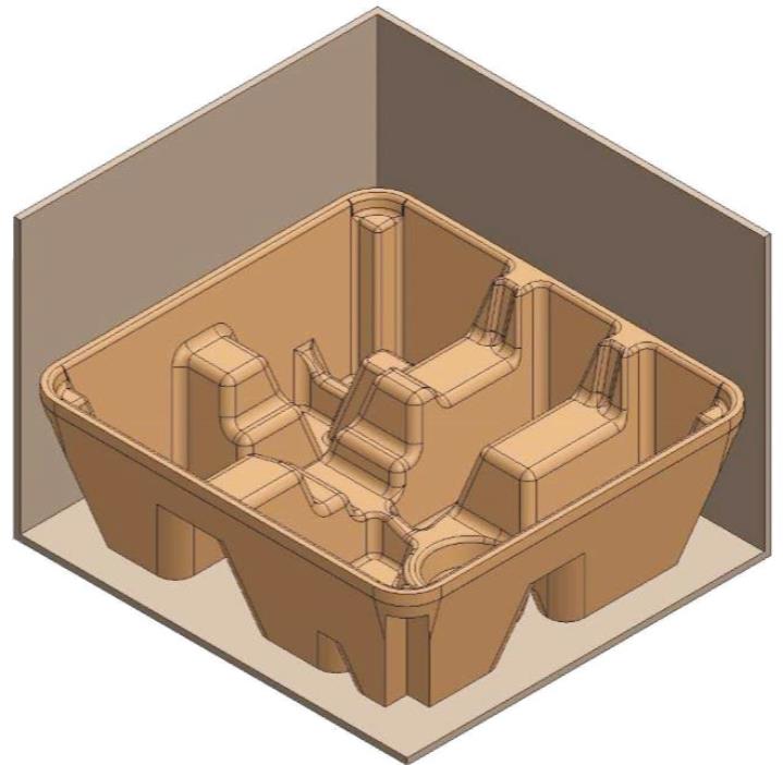 Factory custom clamshell sugarcane fiber bagasse paper pulp packaging Recyclable molded box