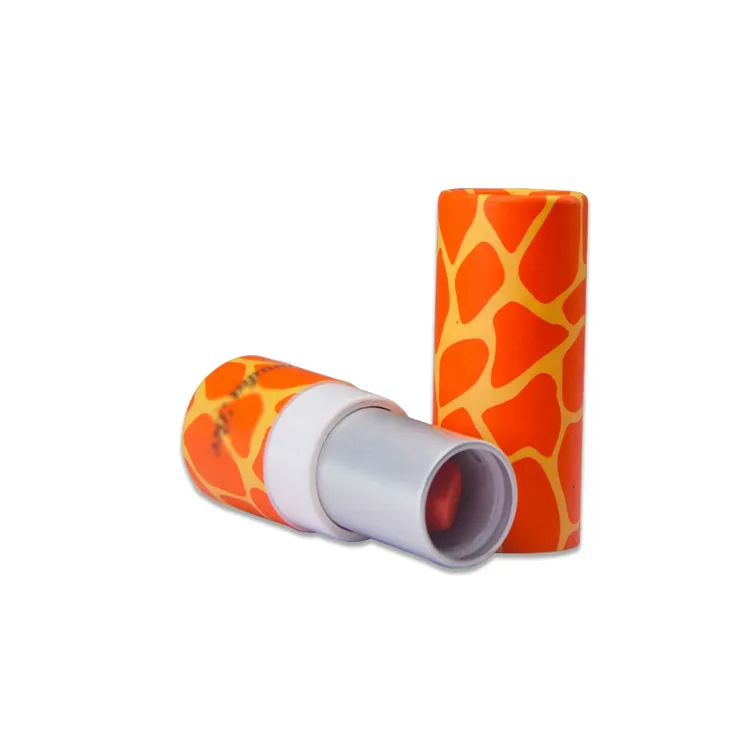 Biodegradable Recycled Cardboard Kraft Paper Cosmetic Lip Balm Core Paper Tube Box