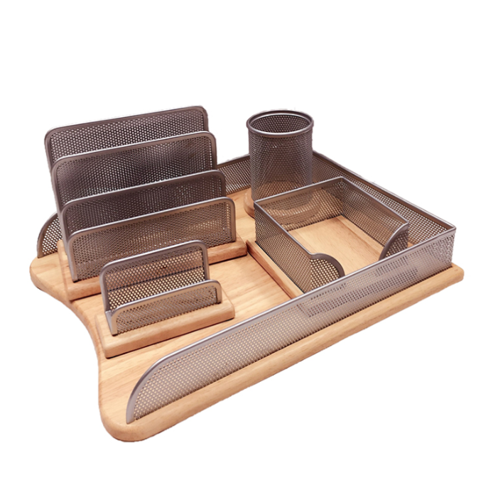 Office Supplies Storage Box Stationery Solid Wood
